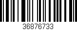 Código de barras (EAN, GTIN, SKU, ISBN): '36876733'