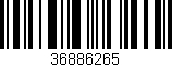 Código de barras (EAN, GTIN, SKU, ISBN): '36886265'