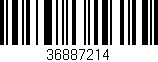 Código de barras (EAN, GTIN, SKU, ISBN): '36887214'