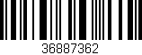 Código de barras (EAN, GTIN, SKU, ISBN): '36887362'