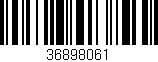 Código de barras (EAN, GTIN, SKU, ISBN): '36898061'