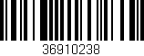 Código de barras (EAN, GTIN, SKU, ISBN): '36910238'