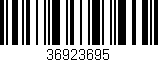 Código de barras (EAN, GTIN, SKU, ISBN): '36923695'