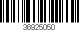 Código de barras (EAN, GTIN, SKU, ISBN): '36925050'