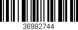 Código de barras (EAN, GTIN, SKU, ISBN): '36982744'