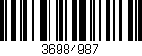 Código de barras (EAN, GTIN, SKU, ISBN): '36984987'