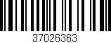 Código de barras (EAN, GTIN, SKU, ISBN): '37026363'