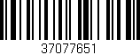 Código de barras (EAN, GTIN, SKU, ISBN): '37077651'
