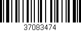 Código de barras (EAN, GTIN, SKU, ISBN): '37083474'