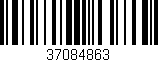 Código de barras (EAN, GTIN, SKU, ISBN): '37084863'