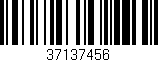 Código de barras (EAN, GTIN, SKU, ISBN): '37137456'