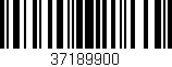 Código de barras (EAN, GTIN, SKU, ISBN): '37189900'