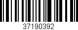 Código de barras (EAN, GTIN, SKU, ISBN): '37190392'