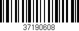 Código de barras (EAN, GTIN, SKU, ISBN): '37190608'