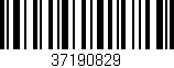 Código de barras (EAN, GTIN, SKU, ISBN): '37190829'