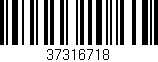 Código de barras (EAN, GTIN, SKU, ISBN): '37316718'