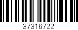 Código de barras (EAN, GTIN, SKU, ISBN): '37316722'
