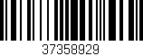 Código de barras (EAN, GTIN, SKU, ISBN): '37358929'