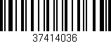 Código de barras (EAN, GTIN, SKU, ISBN): '37414036'