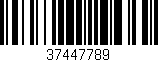 Código de barras (EAN, GTIN, SKU, ISBN): '37447789'