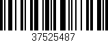 Código de barras (EAN, GTIN, SKU, ISBN): '37525487'