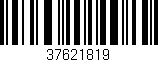 Código de barras (EAN, GTIN, SKU, ISBN): '37621819'