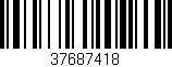 Código de barras (EAN, GTIN, SKU, ISBN): '37687418'