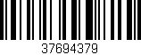 Código de barras (EAN, GTIN, SKU, ISBN): '37694379'