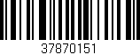 Código de barras (EAN, GTIN, SKU, ISBN): '37870151'