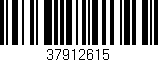 Código de barras (EAN, GTIN, SKU, ISBN): '37912615'