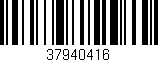 Código de barras (EAN, GTIN, SKU, ISBN): '37940416'
