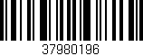 Código de barras (EAN, GTIN, SKU, ISBN): '37980196'