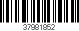 Código de barras (EAN, GTIN, SKU, ISBN): '37981852'