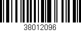 Código de barras (EAN, GTIN, SKU, ISBN): '38012096'
