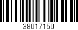 Código de barras (EAN, GTIN, SKU, ISBN): '38017150'