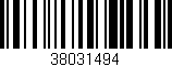 Código de barras (EAN, GTIN, SKU, ISBN): '38031494'
