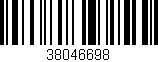 Código de barras (EAN, GTIN, SKU, ISBN): '38046698'