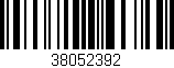 Código de barras (EAN, GTIN, SKU, ISBN): '38052392'
