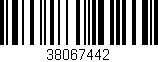 Código de barras (EAN, GTIN, SKU, ISBN): '38067442'