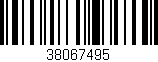 Código de barras (EAN, GTIN, SKU, ISBN): '38067495'