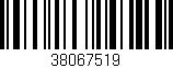 Código de barras (EAN, GTIN, SKU, ISBN): '38067519'