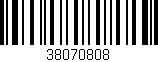 Código de barras (EAN, GTIN, SKU, ISBN): '38070808'