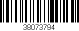 Código de barras (EAN, GTIN, SKU, ISBN): '38073794'