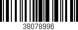 Código de barras (EAN, GTIN, SKU, ISBN): '38078996'