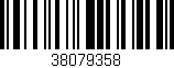 Código de barras (EAN, GTIN, SKU, ISBN): '38079358'