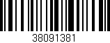 Código de barras (EAN, GTIN, SKU, ISBN): '38091381'