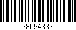 Código de barras (EAN, GTIN, SKU, ISBN): '38094332'