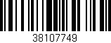 Código de barras (EAN, GTIN, SKU, ISBN): '38107749'