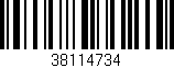 Código de barras (EAN, GTIN, SKU, ISBN): '38114734'