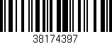Código de barras (EAN, GTIN, SKU, ISBN): '38174397'